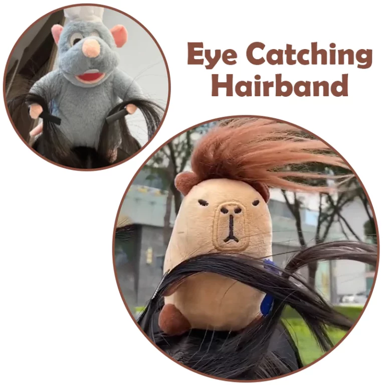 RICPIND Funny HairGrab Capybara Hairband