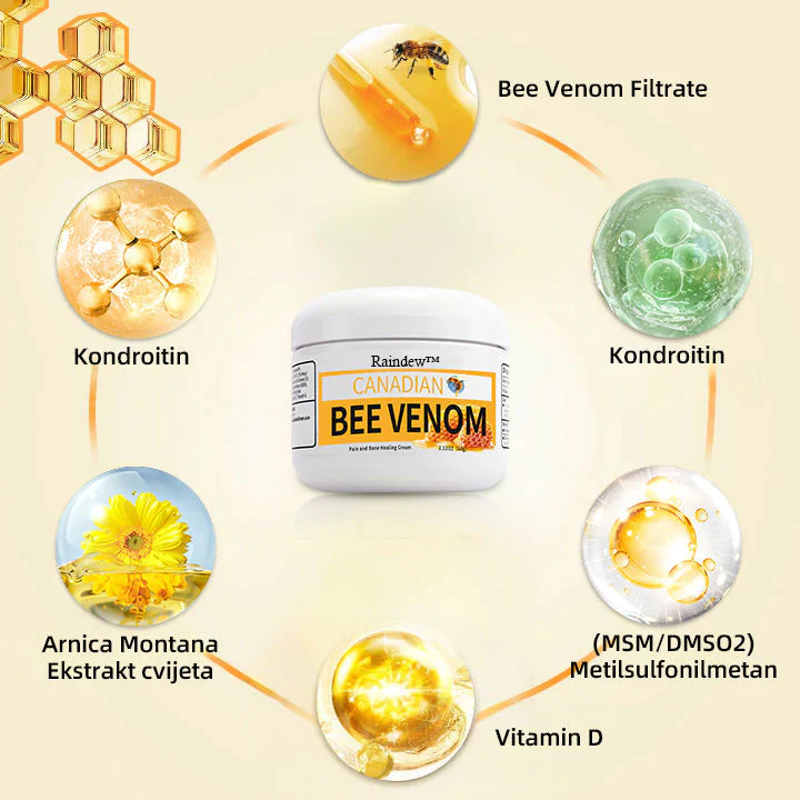 Raindew™ Canadian honey bee Venom Pain and Bone Healing Cream