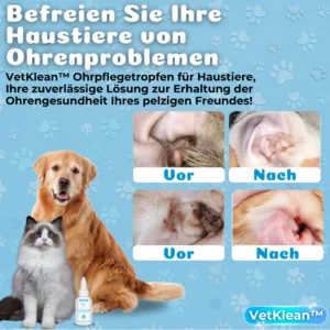 VetKlean™ Ohrenpflegetropfen für Haustiere