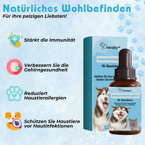 Vetrality™ Immunitätstropfen für Haustiere