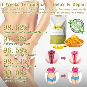 AAFQ® NMN Instant Itching Stopper & Detox and Slimming & Firming Repair & Pink and Tender Natural Capsules