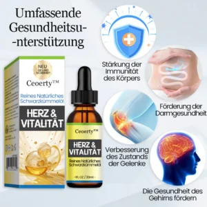 Ceoerty™ Herz & Vitalität Reines Natürliches Schwarzkümmelöl