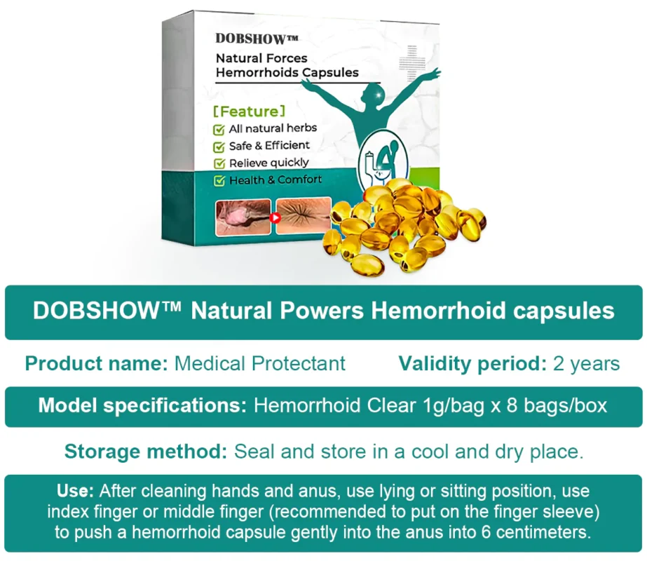 DOBSHOW™ Natural Powers Hemorrhoid capsules