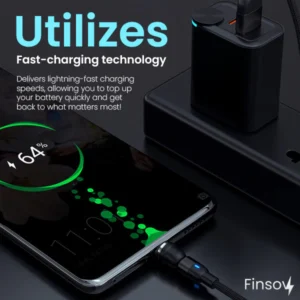 Finsov™ 3-in-1 Magnetic Rotatable Charging Cable