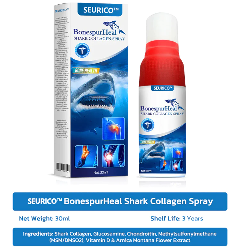 LIMETOW™Shark Collagen Spray: The Ultimate Solution for Bone Spur Relief and Joint Mobility