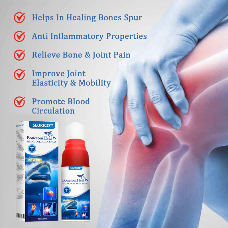 LIMETOW™Shark Collagen Spray: The Ultimate Solution for Bone Spur Relief and Joint Mobility