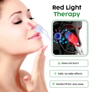 Oveallgo™ AuraGlow Nasal LED Therapy Device