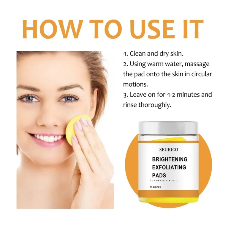 Seurico™ Turmeric Kojic Acid Exfoliating Cleansing Pads