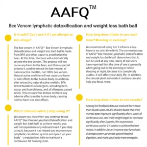 AAFQ™ Bee Venom Lymphatic Drainage Weight Loss Bath Bal