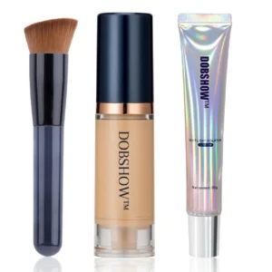 Dobshow Serum Foundation & Sensitive Skin Cream & Pro Angled Brush