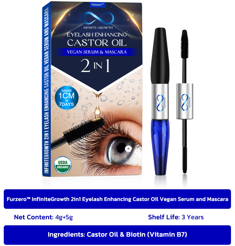 Furzero™ InfiniteGrowth 2in1 Eyelash Enhancing Serum and Mascara