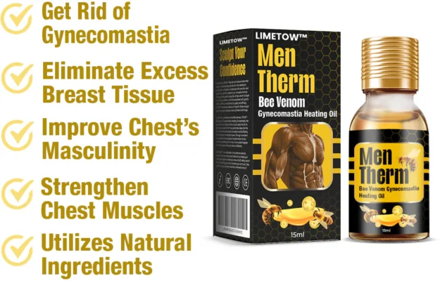 LIMETOW™ MenTherm Bee Venom Gynecomastia Heating Oil