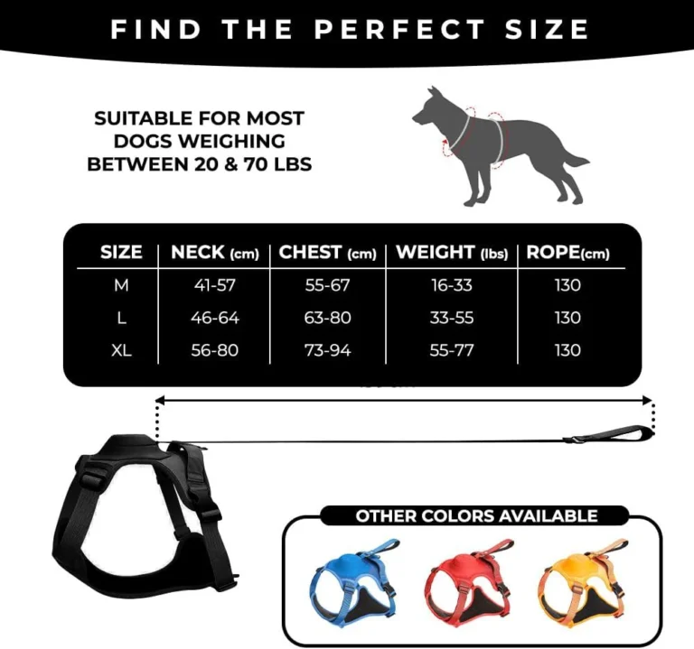 Pawsease™ Dog Harness with Integrated Retractable Lead