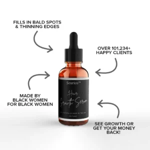 Seurico™Hair Growth Serum Designed for Black Women with Organic Herbs and Natural Vitamin