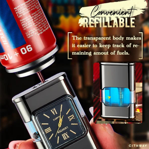 Remifa™ Windproof Dual-Flame Vintage Watch Lighter