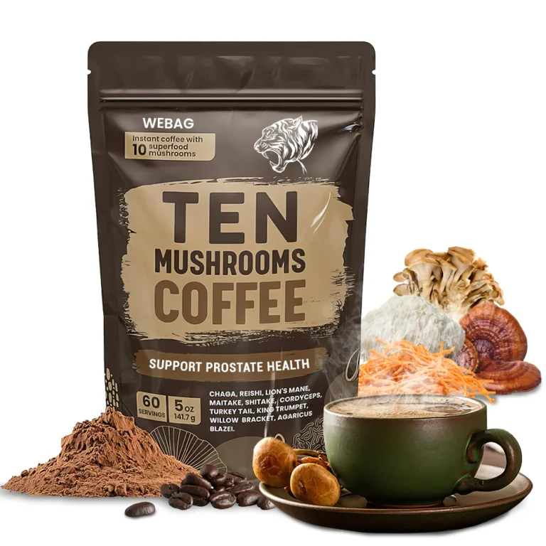 WEBAG Mushroom Coffee for Prostate Health & Men Power