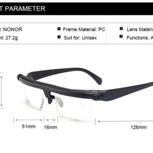 ADJUSTABLE FOCUS GLASSES NEAR AND FAR SIGHT