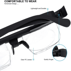 ADJUSTABLE FOCUS GLASSES NEAR AND FAR SIGHT