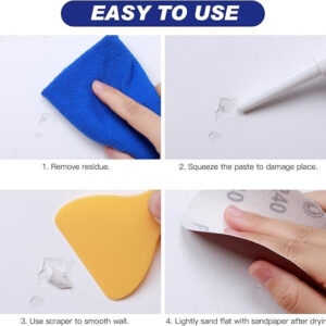 Wall Repair Paste Putty Repair Kit With Scraper