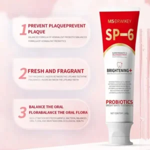 Super Probiotic-6 Toothpaste with 6 Probiotics oalance Oral microbiota strength