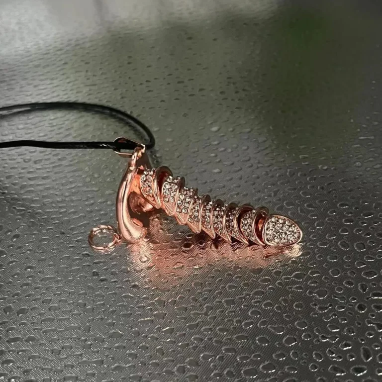 925 Sterling Silver Pullable Penis Pendant