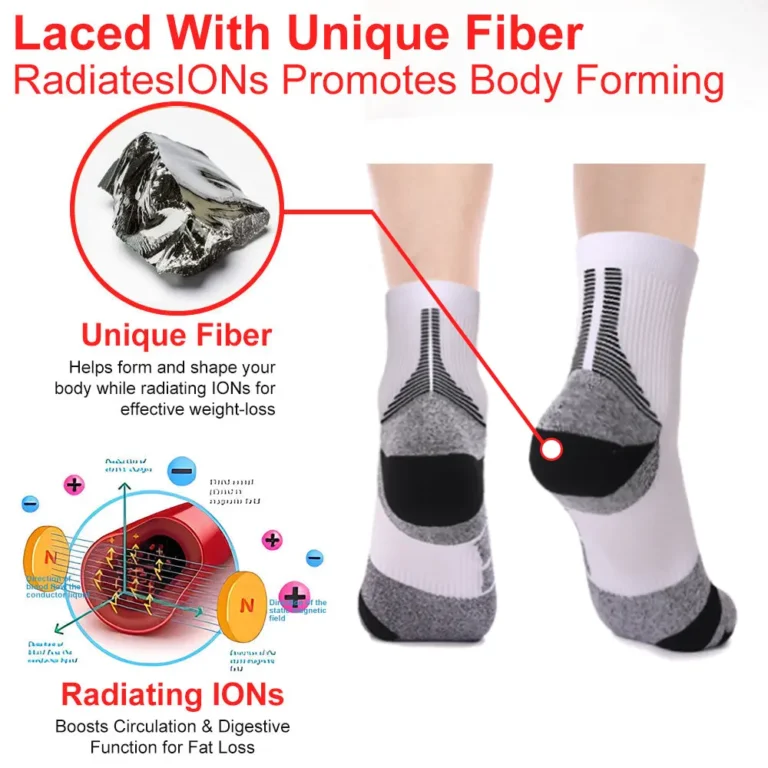 Baicloud Micro-vibration Massage Module Ionic Fiber Repair Socks