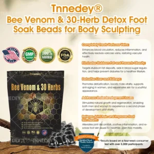 Tnnedey® Bee Venom & 30-Herb Detox Foot Soak Beads for Body Sculpting