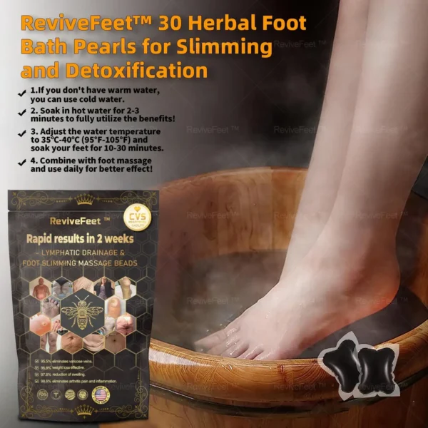 RevivaFoot™ Bee Venom Lymphatic Drainage & Slimming Foot SoakBeads - Image 10