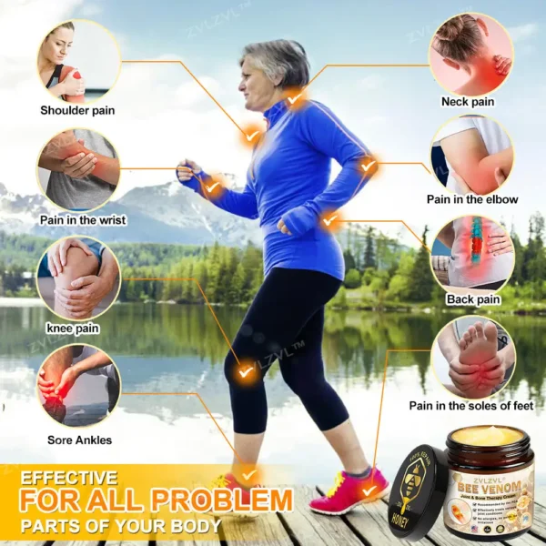 ZVLZVL™ Bee Venom Instant Pain Relief Arthritis Therapy Cream - Image 9