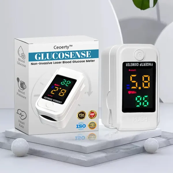 Christmas Specials Ceoerty™ GlucoSense Non-Invasive Laser Blood Glucose Meter