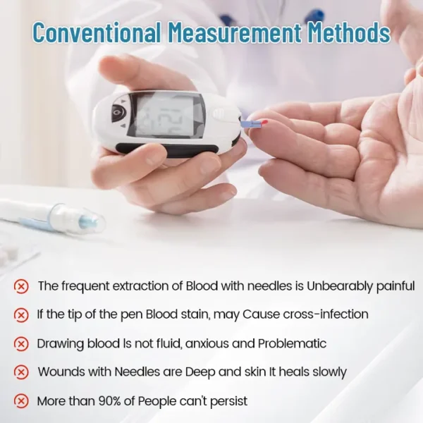 Christmas Specials Ceoerty™ GlucoSense Non-Invasive Laser Blood Glucose Meter - Image 4