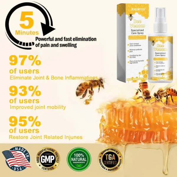 JEREMYTIS™ Bee-Venom Pain-Relief Bone Healing Spray - Image 4