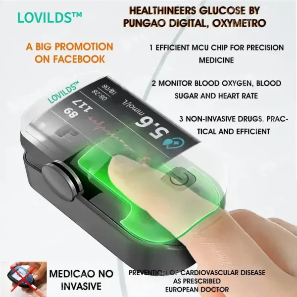 LOVILDS™ Next-Generation Intelligent Multifunctional Non-Invasive Laser Blood Glucose Meter - Image 13