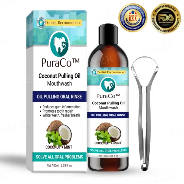 PuraCo™ Coconut Pulling Oil Mouthwash - Image 8