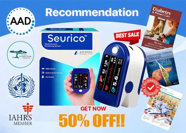 Seurico™ Next-Generation Intelligent Multifunctional Non-Invasive Laser Blood Glucose Meter 99.9% Accuracy