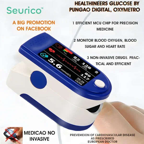 Seurico™ Next-Generation Intelligent Multifunctional Non-Invasive Laser Blood Glucose Meter 99.9% Accuracy