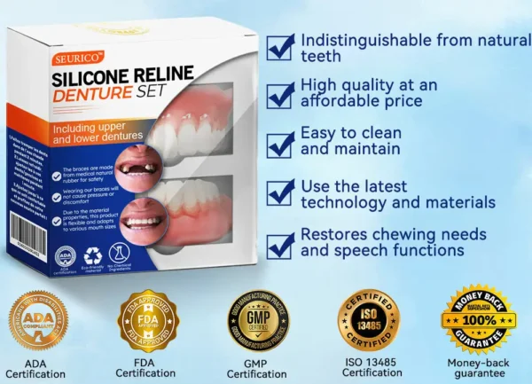 Winter Sale Seurico™ Silicone Reline Denture Set - Image 2