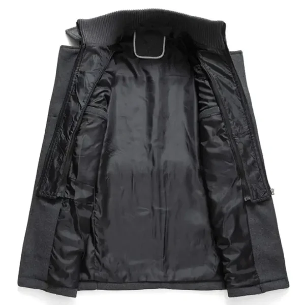 Windproof Wool Two-piece Coat - Image 5