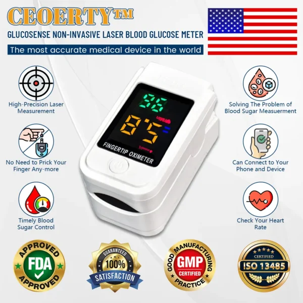 Winter Sale Ceoerty™ GlucoSense Non-Invasive Laser Blood Glucose Meter - Image 2