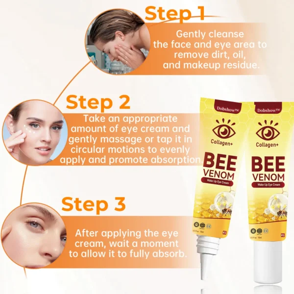 Winter Sale Dobshow™ Collagen+ Bee Venom Daily Wake Up Eye Cream - Image 11