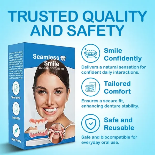 Winter Sale Seamless Smile Silicone Denture Kit - Image 6