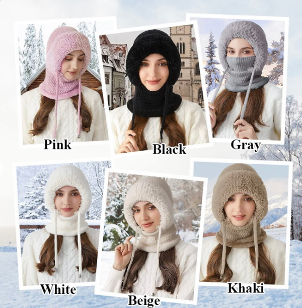 Women's Outdoors Windproof Scarf Hat - Image 3